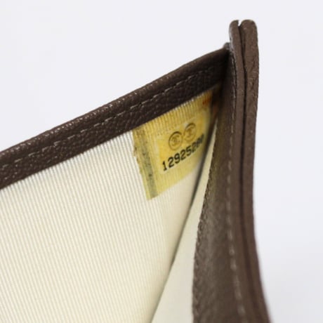 CHANEL CC Logo Trifold Wallet Wild Stitch Leather Navy Beige #748832