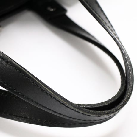 GUCCI Horizontal Buckle Tote Bag GG Canvas Black #75048
