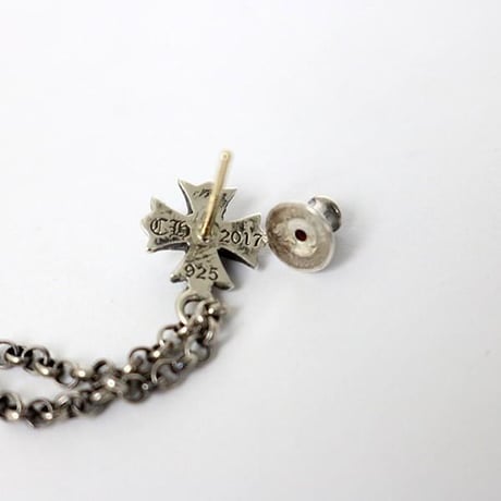Chrome Hearts CH Plus Chain Double Dice Earrings #103526
