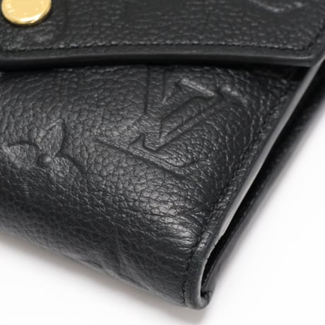 Louis Vuitton Victorine Wallet Monogram Empreinte Black M64060 #75135