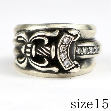 Chrome Hearts Dagger Pave Diamond Ring #103608
