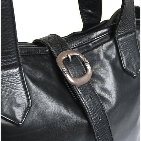 Chrome Hearts Gunslinger Leather Tote Bag Black  #97885