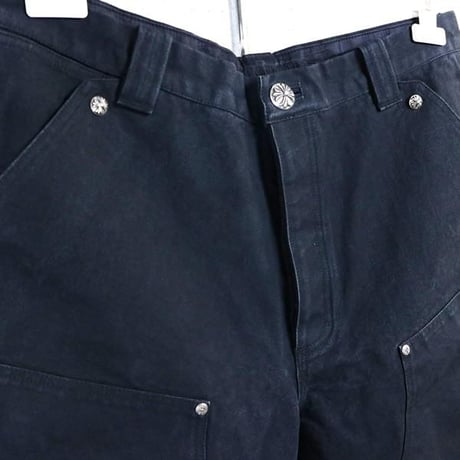 Chrome Hearts Cross Patch Carpenter Double-Knee Shorts #103336
