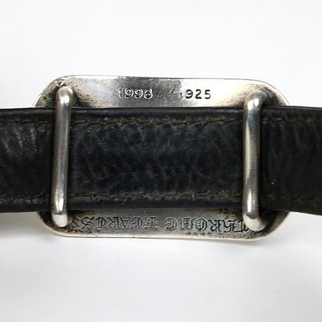 Chrome Hearts Dog Tag Gunslinger Leather Bracelet #102633