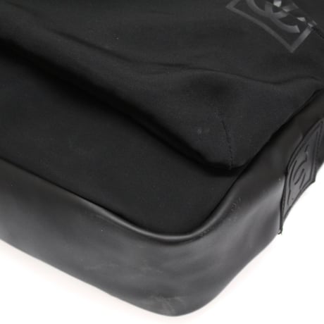 CHANEL Sports Line Messenger Bag Nylon Black #74401
