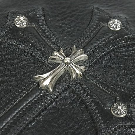 Chrome Hearts Small Cross Dagger Zip photo Case Portfolio #103284