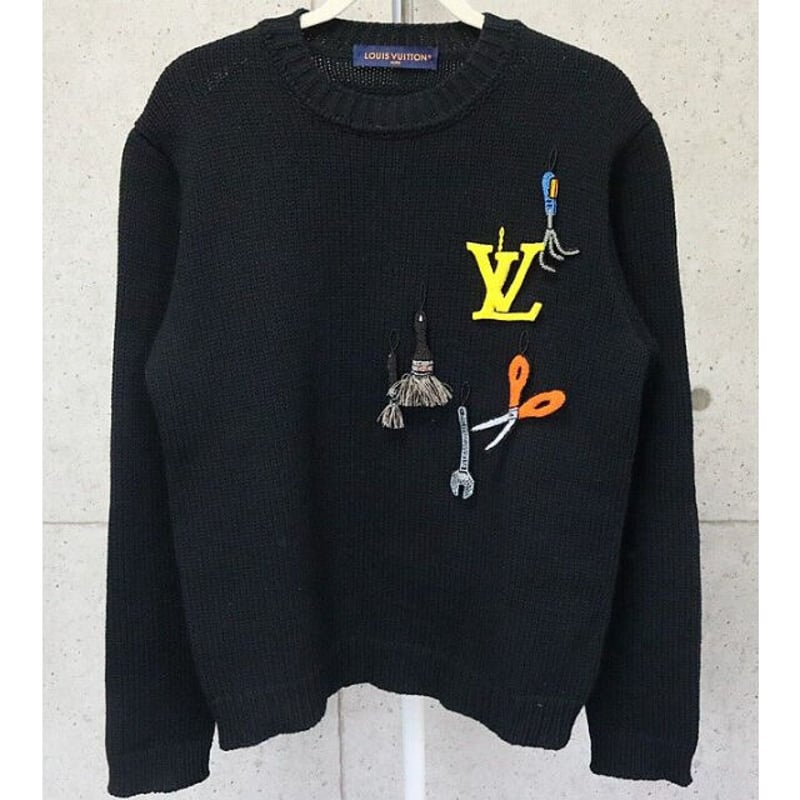 Louis Vuitton, Sweaters, Nwt Virgil Abloh Louis Vuitton Monogram Crew  Neck