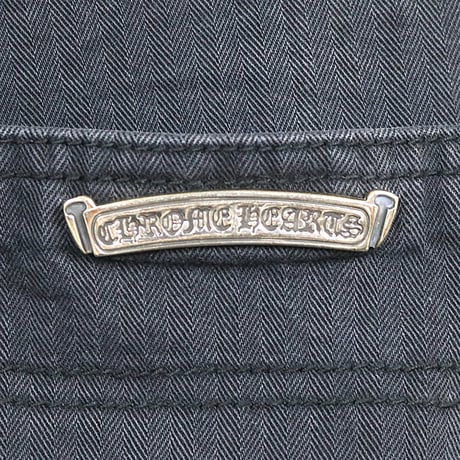 Chrome Hearts Herringbone Carpenter Pants Black #31168