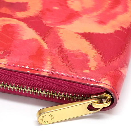 Louis Vuitton Ikat Flower Zippy Wallet Monogram Vernis Red M90020 #72810