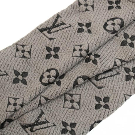Louis Vuitton Logomania Scarf Wool Silk Verone M72242 #73422