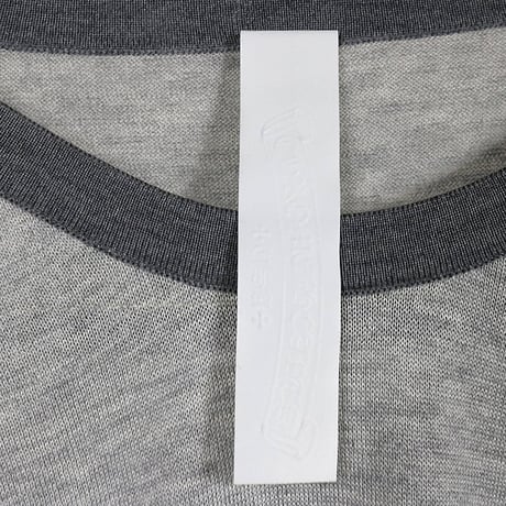Chrome Hearts Y NOT Triple Cross Patch Long Sleeve Gray # 31187