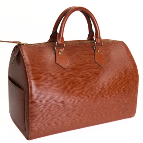 Louis Vuitton Speedy 30 Handbag Epi Leather Brown M43003 #72722