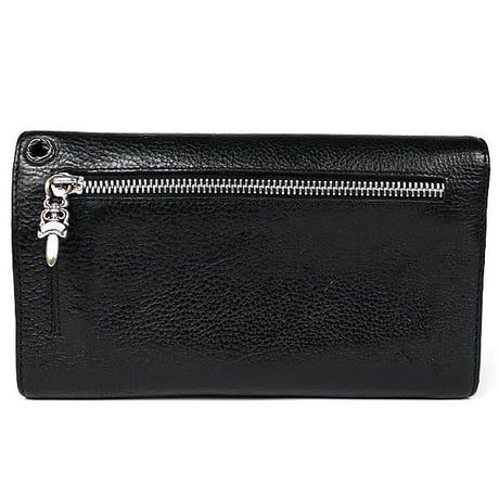Chrome Hearts Wave Wallet Cross Button Tri-Fold Wallet   #30280