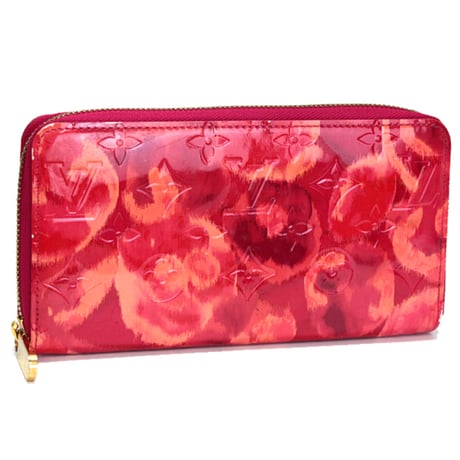 Louis Vuitton Ikat Flower Zippy Wallet Monogram Vernis Red M90020 #72810