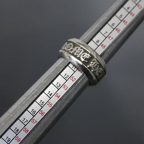 CHROME HEARTS Small Scroll Label Ring #30972