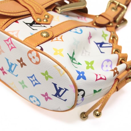 Louis Vuitton x Murakami Theda PM Handbag Monogram Multicolor White M92348 #75116