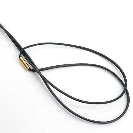 HERMES Mon Petit Kelly PM Necklace Swift Leather Black ＃19003
