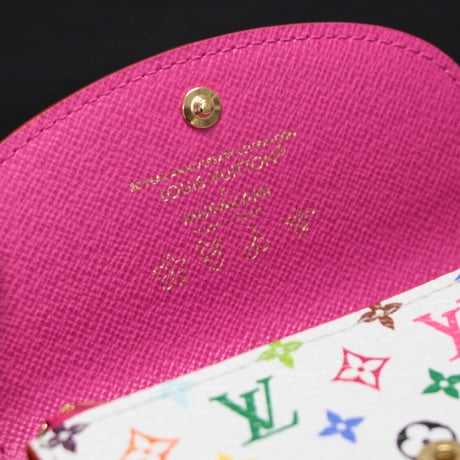 Louis Vuitton x Murakami Rosalie Coin Purse Monogram Multicolor White M13399 #73948