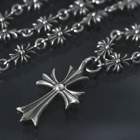 Chrome Hearts Tiny E CH Plus Tiny CH Cross Chain Necklace #101129