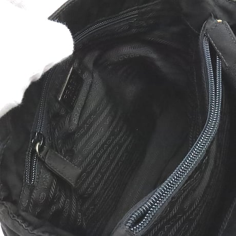 PRADA Handbag Nylon Black #19378