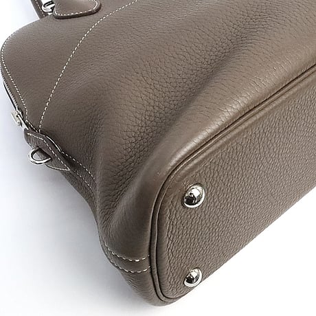 HERMES Bolide 31 Handbag Taurillon Clemence Leather Etoupe ＃19121