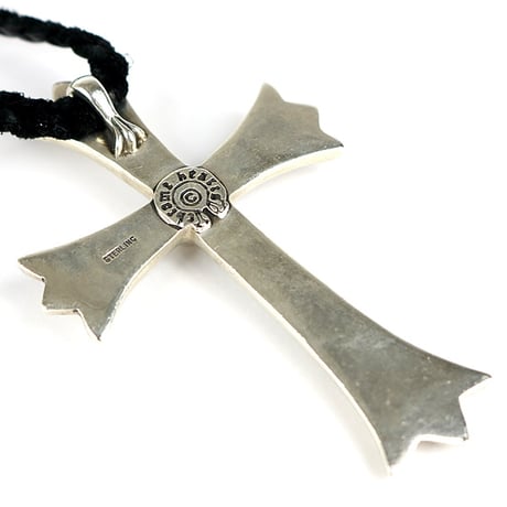 Chrome Hearts Large Cross Leather Blade Necklace #31418