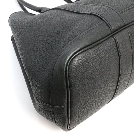 HERMES Garden Party TPM Tote Bag Negonda Leather Black ＃19095