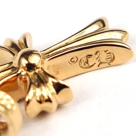 Chrome Hearts Brand-New 22K Baby Fat Cross Charm with Pavé Diamonds #103483