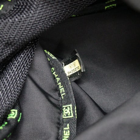 CHANEL Sports Line Messenger Bag Nylon Black #74401