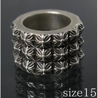 Chrome Hearts Triple Beat Punk Ring #103053