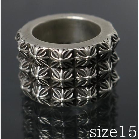 Chrome Hearts Triple Beat Punk Ring #103053