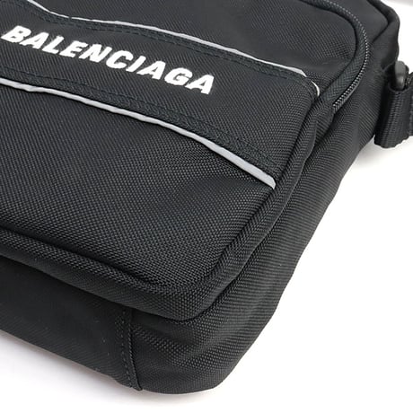 BALENCIAGA Small Sport Messenger Bag Nylon Black #19429