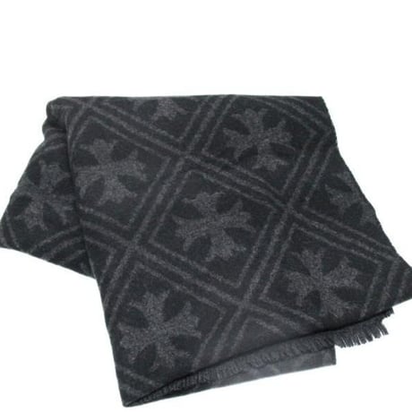 Chrome Hearts All-Over Print CH Cross Cashmere Scarf #30718