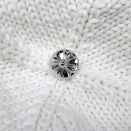 Chrome Hearts Cashmere Beaded Cross Beanie White #101881