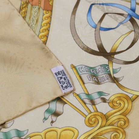 HERMES Carre 90 Silk 100% Scarf Stole ”Luna Park” #74075