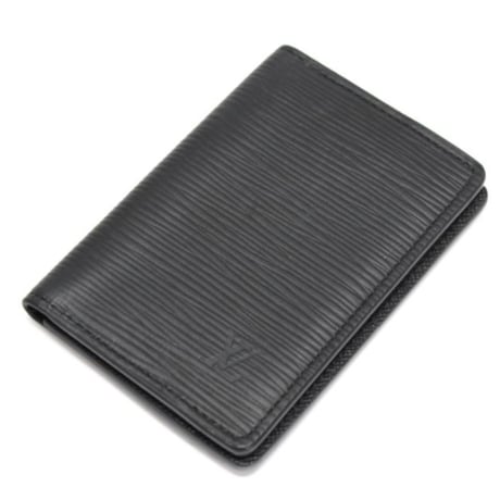 Louis Vuitton Pocket Organizer Card Holder Epi Leather Black M60642 #75257