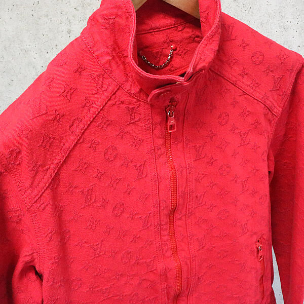 Monogram Soft Denim Jacket (Red) – THE-ECHELON