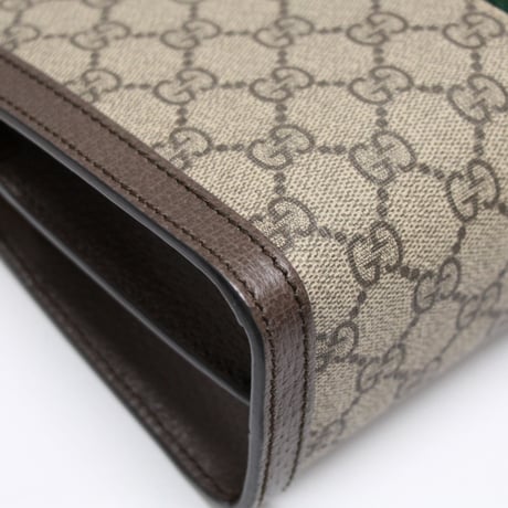 GUCCI Ophidia Shoulder Bag GG Canvas Beige Brown #75259