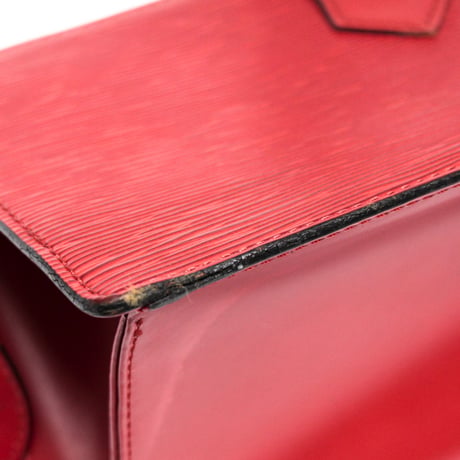 Louis Vuitton Sac Triangle Handbag Epi Leather Red M52093 #74592