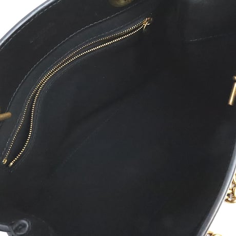 BALENCIAGA Small Duty Free Tote Bag Leather Black #19167