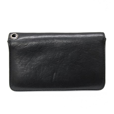 Chrome Hearts Cross Button 1-Zip Cross Patch Wallet #30993