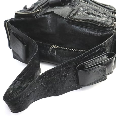 BALENCIAGA Large Superbusy Sling Bag Leather Black #19129