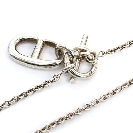 HERMES Chaine d'Ancre Amulette Necklace Sterling Silver 925 ＃18170