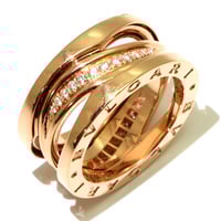BVLGARI B.Zero1 Legend Ring Diamond 18K Pink Gold #15717