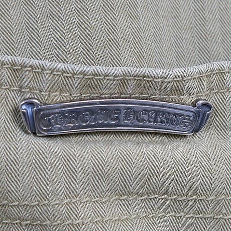 Chrome Hearts Herringbone Carpenter Pants Beige #31167