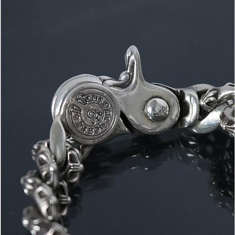 Chrome Hearts Extra Fancy Link Cross Ball Clip Bracelet 13Links #103337