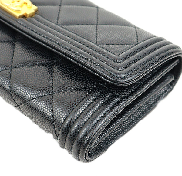 Chanel boy long flap wallet hotsell