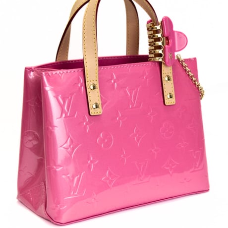 Louis Vuitton Reade PM LV Remix Handbag Monogram Vernis Neon Pink M24028 #74218
