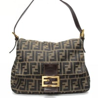 FENDI Square Mamma Baguette Bag Zucca Canvas ＃74967