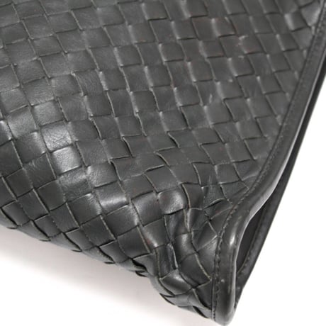 BOTTEGA VENETA Briefcase Intrecciato Leather Gray #75180